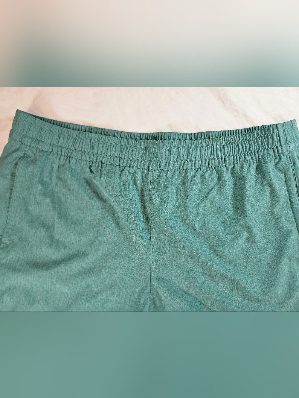 Eddie Bauer Womens Teal Green Elastic Waist Athletic Pull On Shorts Size Medium - Picture 4 of 16